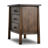Featuring Freddie Brown Chest by Four Hands at Amethyst Home. Inspired by French antique design, this dresser stands on round tapered legs with a prominent overhang top. Made of mango wood with cast iron key ring pulls, three drawers make it a versatile choice as a dresser or nightstand.
Overall Dimensions: 20.0" L x 40.0 " W x 34.0" H
Collection: MayaColor. Amethyst Home provides interior design, new home construction design consulting, vintage area rugs, and lighting in the Nashville metro area.