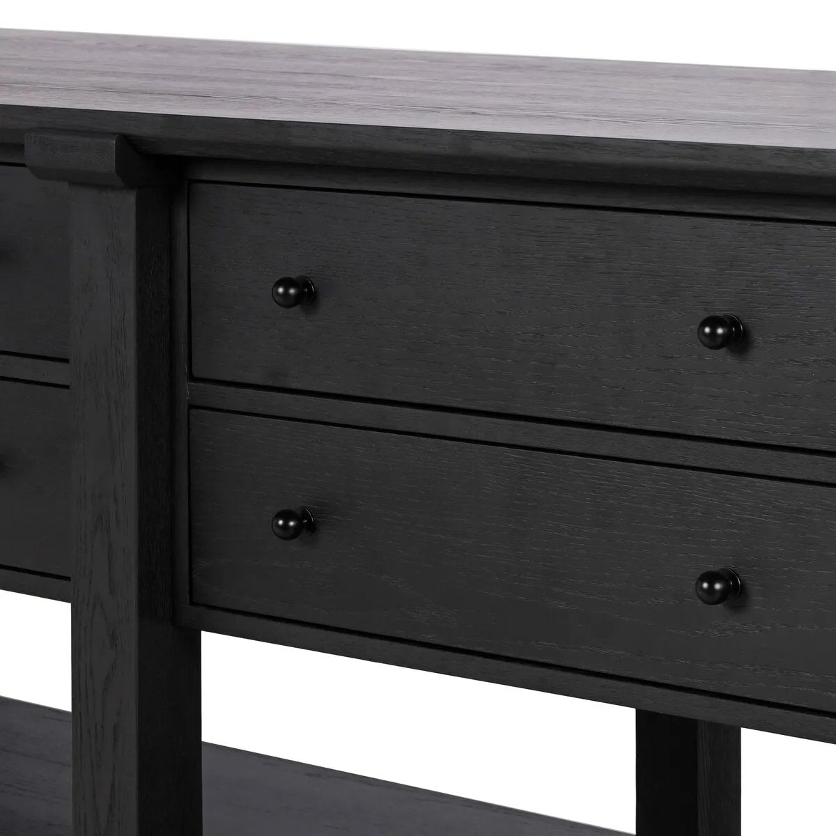 Featuring Gardendale Stained Black Oak Veneer Kitchen Island by Four Hands at Amethyst Home. Introduce elegance and functionality to your kitchen with the Gardendale Stained Black Oak Veneer Kitchen Island. This sleek and sturdy island features a stained black oak veneer, providing a modern and sophisticated look. Perfect for preparing meals and entertaining . Amethyst Home provides interior design, new home construction design consulting, vintage area rugs, and lighting in the Seattle metro area.