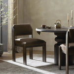 Featuring Hamlet Cottswald Cigar Nubuck Dining Chair by Four Hands at Amethyst Home. Expertly crafted for both comfort and style, our Hamlet Cottswald Cigar Nubuck Dining Chair is the perfect addition to any dining room. With its durable construction and luxurious nubuck material, this chair provides an inviting and elegant seating option for your guests.
O. Amethyst Home provides interior design, new home construction design consulting, vintage area rugs, and lighting in the Nashville metro area.