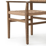 Featuring Hamlin Double Twisted Paper Cord Dining Armchair by Four Hands at Amethyst Home. This Hamlin dining armchair features a double twisted paper cord design, adding unique texture and visual interest. The armchair design provides additional support and comfort for extended periods of sitting. Made with quality materials, this armchair is built to last. Amethyst Home provides interior design, new home construction design consulting, vintage area rugs, and lighting in the Park City metro area.