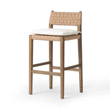 Featuring Hamlin Dover Crescent Bar Stool With Cushion by Four Hands at Amethyst Home. The Hamlin Dover Crescent Bar Stool With Cushion is a stylish and comfortable seating option for your home. The cushion provides extra support and the sleek design adds a touch of elegance to any room. Made with high-quality materials for durability.
Overall Dimensions:. Amethyst Home provides interior design, new home construction design consulting, vintage area rugs, and lighting in the Los Angeles metro area.