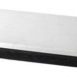 Featuring Hammered White Marble Iron Console Table by Four Hands at Amethyst Home. An open console table pairs a hand-hammered black iron base with a smooth white marble top, crafting a minimalist look with contrast. An open design creates endless possibilities for your media display and storage, or even styled in an entryway. Overall Dimensions: 78.00"w x 20.. Amethyst Home provides interior design, new home construction design consulting, vintage area rugs, and lighting in the Austin metro area.