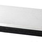 Featuring Hammered White Marble Iron Console Table by Four Hands at Amethyst Home. An open console table pairs a hand-hammered black iron base with a smooth white marble top, crafting a minimalist look with contrast. An open design creates endless possibilities for your media display and storage, or even styled in an entryway. Overall Dimensions: 78.00"w x 20.. Amethyst Home provides interior design, new home construction design consulting, vintage area rugs, and lighting in the Austin metro area.