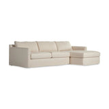 Featuring Hampton Evere Creme 2-Piece Right Chaise Slipcover Sectional by Four Hands at Amethyst Home. Proudly built by American makers using US-sourced materials and mechanisms. This slipcovered sectional features clean track arms for a classic, traditional look, PFAS-free performance fabric, and feather filling for a plush sit. Slipcovered styles are fu. Amethyst Home provides interior design, new home construction design consulting, vintage area rugs, and lighting in the Los Angeles metro area.