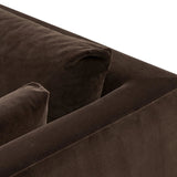 Mid-century modern with a dash of vintage detail, this bench-style sofa makes a statement. With traditional details like turn