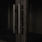 With rounded sides inspired by Eighties design, almond-finished oak brings depth into any room in your home. Spacious shelves