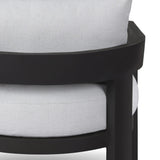 Featuring Jackson Alessi Linen Outdoor Metal Chair by Four Hands at Amethyst Home. Expertly crafted with durable metal and stylish linen fabric, the Jackson Alessi Outdoor Chair is the perfect addition to any outdoor space. With 100% weather resistance and a sleek design, this chair promises both comfort and durability.
Overall Dimensions: 33.0" L x 35.0 . Amethyst Home provides interior design, new home construction design consulting, vintage area rugs, and lighting in the Kansas City metro area.