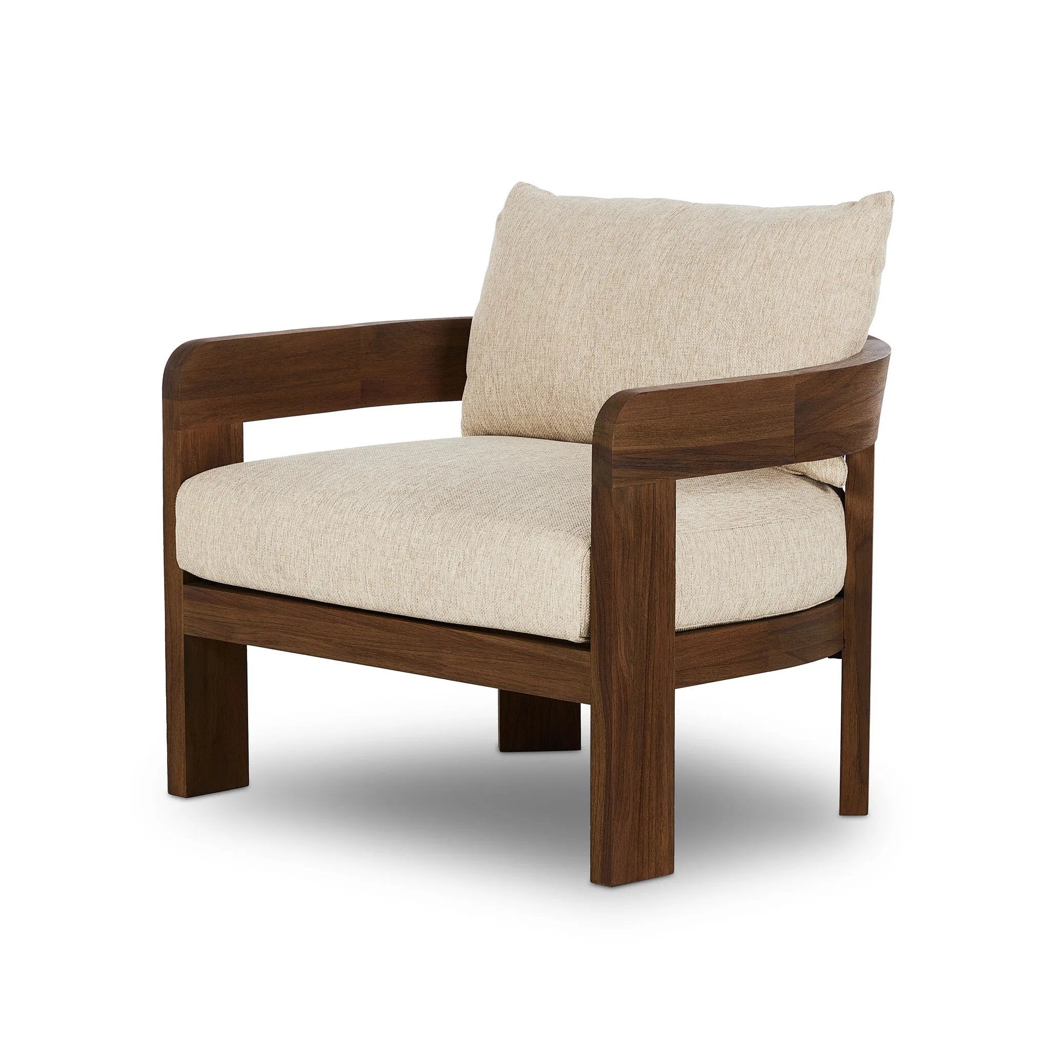 Featuring Jackson Ellor Beige Outdoor Chair by Four Hands at Amethyst Home. Effortlessly elevate your outdoor space with the Jackson Ellor Beige Outdoor Chair. Constructed for durability, this chair is designed to withstand the elements and provide lasting comfort. Perfect for lounging or entertaining, this chair is a versatile addition to any backyard or pat. Amethyst Home provides interior design, new home construction design consulting, vintage area rugs, and lighting in the Houston metro area.