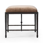 Featuring Jade Altair Mushroom Accent Stool by Four Hands at Amethyst Home. Channel Art Deco with a curved stretcher base of bronzed hammered iron and a velvety seat in a versatile earth tone. Style just about anywhere to create an extra surface or seat. Overall Dimensions: 24.25"w x 20.50"d x 19.00"h. Amethyst Home provides interior design, new home construction design consulting, vintage area rugs, and lighting in the Des Moines metro area.