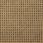 On-trend and expertly tailored, a texture-driven chair is upholstered in an olive flax/linen blend and wrapped with natural rattan, with linear iron legs finished in a complementary gunmetal Amethyst Home provides interior design, new home construction design consulting, vintage area rugs, and lighting in the Tampa metro area.