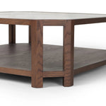 Featuring Jenzen Tempered Glass Coffee Table by Four Hands at Amethyst Home. Mix materials for a timeless look. Warm, brown oak shapes a unique octagon frame for a tempered glass top. Lower open shelving brings bonus storage and display options to your living space. Overall Dimensions: 48.00"w x 48.00"d x 16.50"h. Amethyst Home provides interior design, new home construction design consulting, vintage area rugs, and lighting in the Tampa metro area.