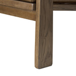 Featuring Jones Palermo Drift Chair by Four Hands at Amethyst Home. A coastal-inspired lounge chair, modernized. Angled back legs and separate cushioning create a relaxed, inviting look. Mid-level blind stitching refines the seat back. Stark amber ash frame offsets rich top-grain leather, showcasing thick-cut hide with pronounced natural texture.Overall Dimen. Amethyst Home provides interior design, new home construction design consulting, vintage area rugs, and lighting in the Houston metro area.