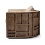 Featuring June Alcala Fawn Swivel Chair by Four Hands at Amethyst Home. Introducing the June Alcala Fawn Swivel Chair. This stylish and versatile chair allows for 360-degree movement, providing maximum comfort and flexibility. With its modern design and smooth swivel action, this chair is perfect for any room and will add a touch of sophistication to your space. Amethyst Home provides interior design, new home construction design consulting, vintage area rugs, and lighting in the Omaha metro area.