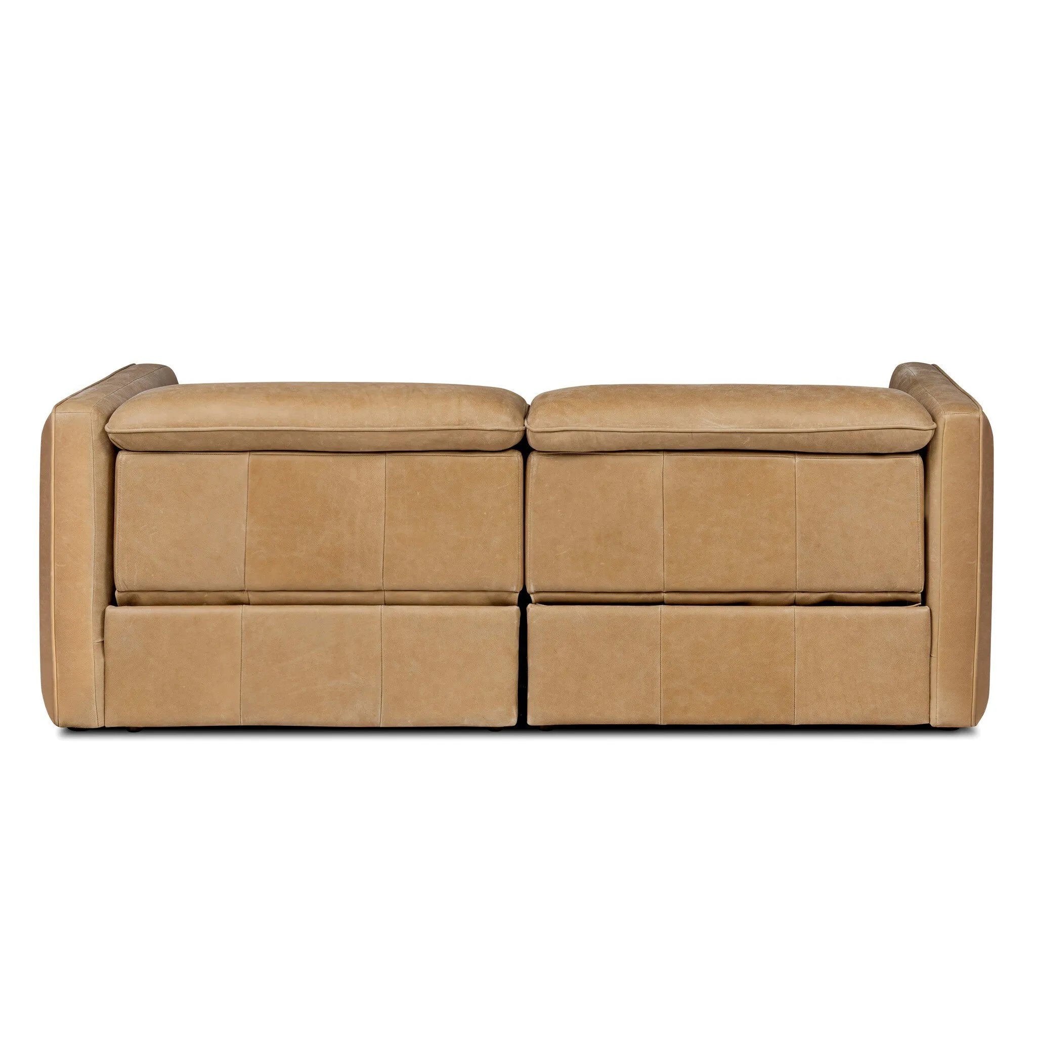 Recline and relax on this modern take on classic design. Chesterfield-style tufting runs along the sides of this smart recliner sofa. Customize your comfort level with the push of hidden buttons with pieces in our Power Motion collection. Sectional features straight arms with a medium to supportive sit and seat height. Amethyst Home provides interior design, new home construction design consulting, vintage area rugs, and lighting in the Salt Lake City metro area.