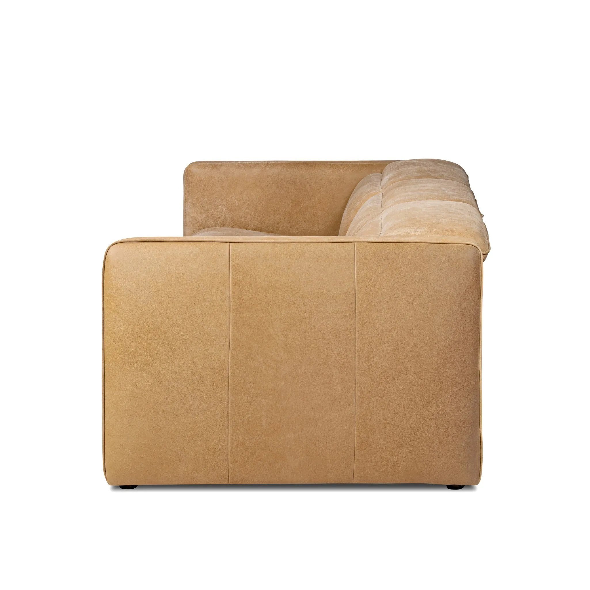 Recline and relax on this modern take on classic design. Chesterfield-style tufting runs along the sides of this smart recliner sofa. Customize your comfort level with the push of hidden buttons with pieces in our Power Motion collection. Sectional features straight arms with a medium to supportive sit and seat height. Amethyst Home provides interior design, new home construction design consulting, vintage area rugs, and lighting in the Newport Beach metro area.