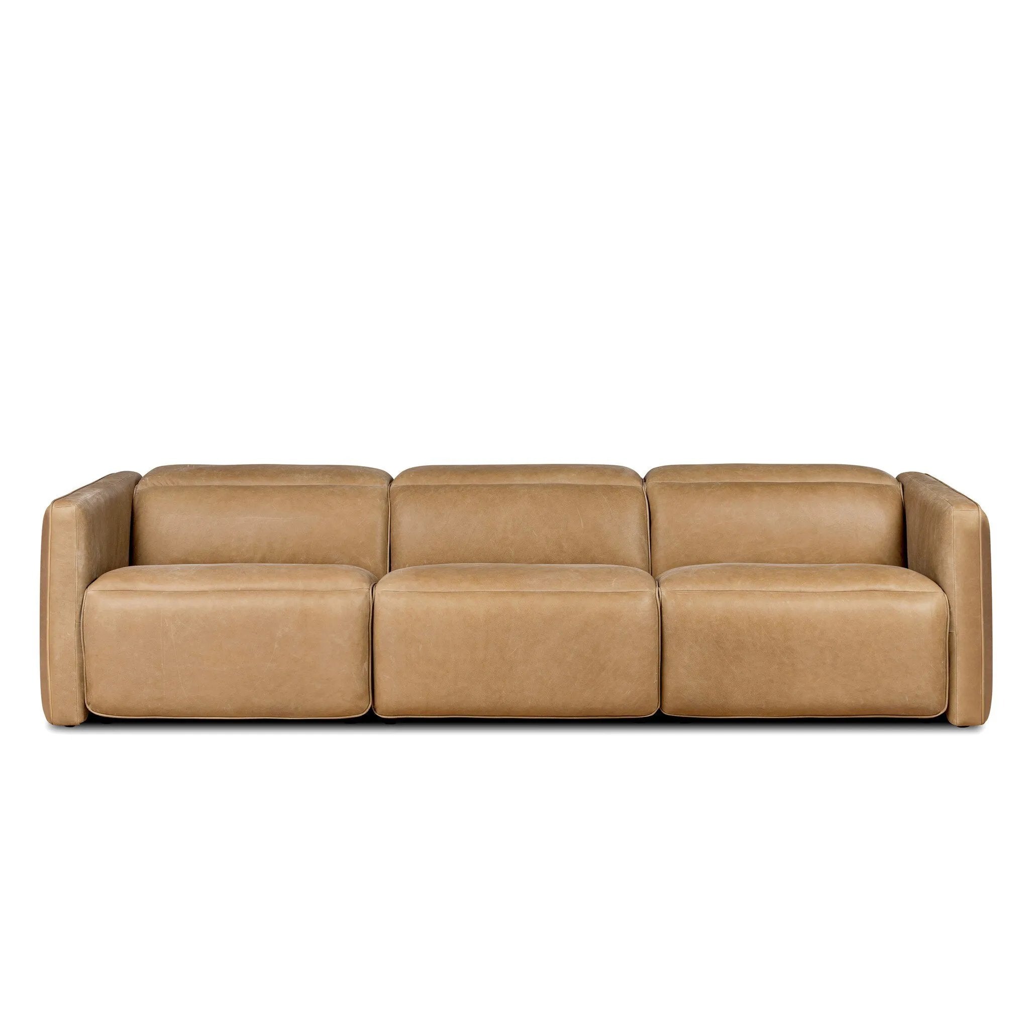 Recline and relax on this modern take on classic design. Chesterfield-style tufting runs along the sides of this smart recliner sofa. Customize your comfort level with the push of hidden buttons with pieces in our Power Motion collection. Sectional features straight arms with a medium to supportive sit and seat height. Amethyst Home provides interior design, new home construction design consulting, vintage area rugs, and lighting in the Scottsdale metro area.
