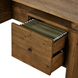 Featuring Kerrville Light Pine Desk by Four Hands at Amethyst Home. Crafted in light pine, this desk exudes rustic character with cylindrical legs and ample workspace. Equipped with doors, file drawers and shelves, it provides versatile storage solutions in a traditional design.
Overall Dimensions: 30.0" L x 75.0 " W x 30.5" H
Materials: Solid PineWeight: 209. Amethyst Home provides interior design, new home construction design consulting, vintage area rugs, and lighting in the Houston metro area.