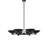Featuring Klaus Jet Black Chandelier by Four Hands at Amethyst Home. Modern versatility shines in this chandelier, where aged brass domes cast ambient light atop a sleek matte black frame, ideal for various spaces and slanted ceilings.
Overall Dimensions: 41.0" L x 41.0 " W x 5.0" H
Collection: HuttonColors: Jet Black, Black CordMaterials: Iron, Thermoplastic. Amethyst Home provides interior design, new home construction design consulting, vintage area rugs, and lighting in the Houston metro area.