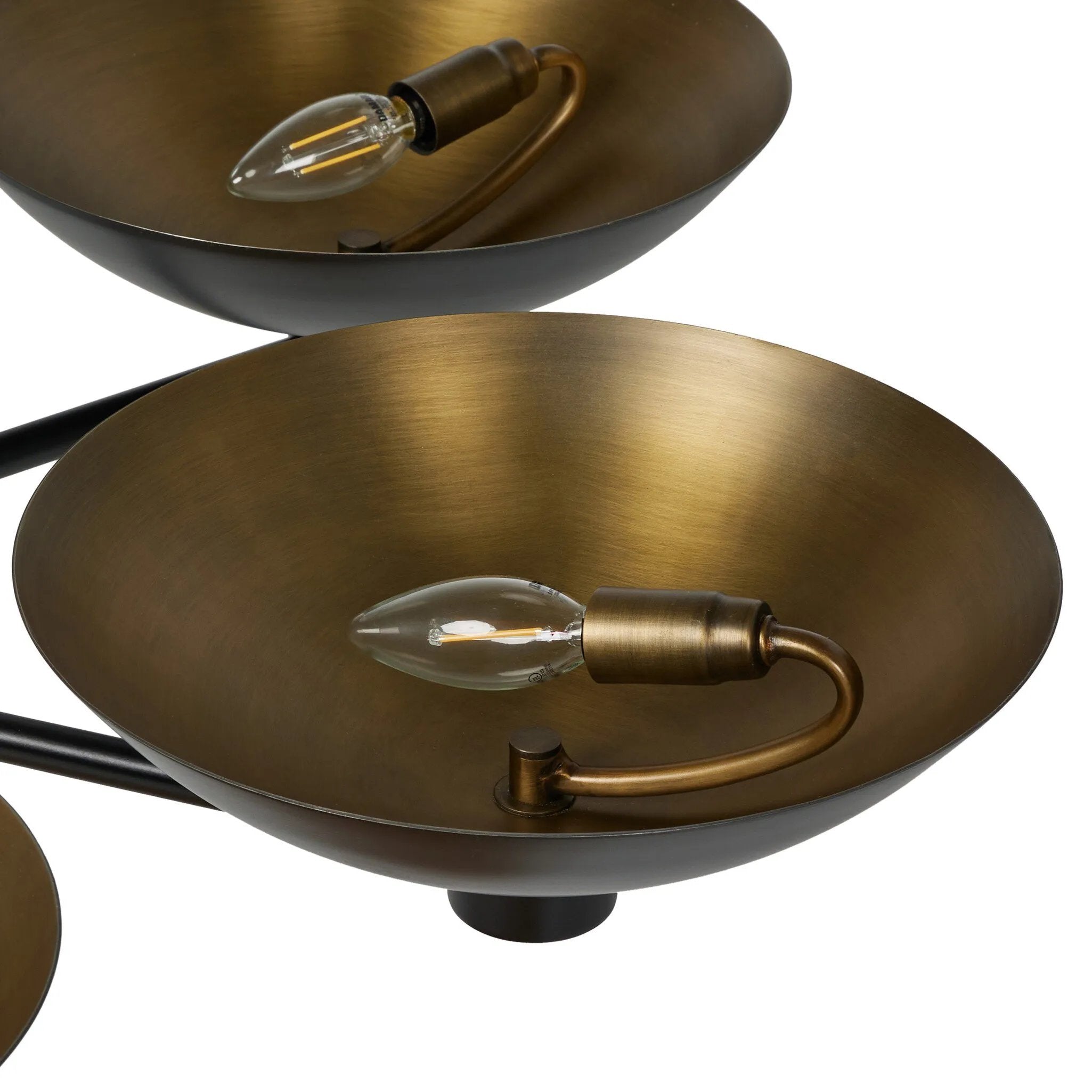 Featuring Klaus Jet Black Chandelier by Four Hands at Amethyst Home. Modern versatility shines in this chandelier, where aged brass domes cast ambient light atop a sleek matte black frame, ideal for various spaces and slanted ceilings.
Overall Dimensions: 41.0" L x 41.0 " W x 5.0" H
Collection: HuttonColors: Jet Black, Black CordMaterials: Iron, Thermoplasti. Amethyst Home provides interior design, new home construction design consulting, vintage area rugs, and lighting in the Portland metro area.