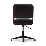 Featuring Landon Sonoma Black Armless Desk Chair by Four Hands at Amethyst Home. A nod to midcentury design, a molded wood frame veneered in rich walnut is paired with black top-grain leather cushions for maximum comfort. Height adjustable and 360-degree swivel function for ease in the workplace.
Overall Dimensions: 26.75" L x 20.5 " W x 34.0" H
Materia. Amethyst Home provides interior design, new home construction design consulting, vintage area rugs, and lighting in the Winter Garden metro area.