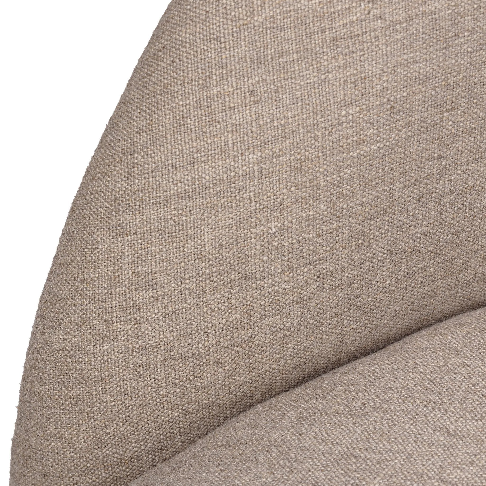 Low in profile with tight, impeccable tailoring, a 360-degree swivel chair is upholstered in a neutral performance fabric that works into a range of spaces and styles with ease. Foam cushioning and S-spring suspension ensures comfort. Amethyst Home provides interior design, new home construction design consulting, vintage area rugs, and lighting in the Winter Garden metro area.