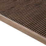 Featuring Leo Rustic Grey Console Table by Four Hands at Amethyst Home. Grey-finished oak shapes an elongated console table, rich with reeding. Subtly rounded edges reflect Brazilian midcentury inspiration behind this crafted minimalist piece. Designed in partnership with longtime Four Hands collaborator Thomas Bina and designer Ronald Sasson.Overall Dimens. Amethyst Home provides interior design, new home construction design consulting, vintage area rugs, and lighting in the Park City metro area.