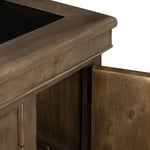Featuring Lifestyle Sundried Ash Large Desk by Four Hands at Amethyst Home. Borrowing inspiration from the classic lawyer's desk with an inlaid leather top and French-inspired detailing. Finished in warm, sun-dried wheat tones with cast brass hardware, with dual file drawers for letter-sized documents.Overall Dimensions: 68.50"w x 31.00"d x 32.25"hWeight : 171.. Amethyst Home provides interior design, new home construction design consulting, vintage area rugs, and lighting in the Tampa metro area.