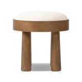 Featuring Louise Nomad Snow Accent Stool by Four Hands at Amethyst Home. A simple, charming stool with an oak wood veneer finish and upholstered seat. Tapered legs add subtle character.Overall Dimensions: 19.00"w x 19.00"d x 19.25"hWeight : 23.81 lbsMaterials: 92% Polyester, 8% Flax/Linen, Oak Veneer, Solid Ash. Amethyst Home provides interior design, new home construction design consulting, vintage area rugs, and lighting in the Los Angeles metro area.