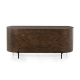 Featuring Lunas Caramel Guanacaste Executive Desk by Four Hands at Amethyst Home. With soft, fluid shaping, caramel-colored Guanacaste forms a beautifully sculpted silhouette, with natural high and lowlights coursing the entirety of this unique executive desk. Dual push-latch doors plus interior shelving offer ample storage space, while a fully finished f. Amethyst Home provides interior design, new home construction design consulting, vintage area rugs, and lighting in the Los Angeles metro area.