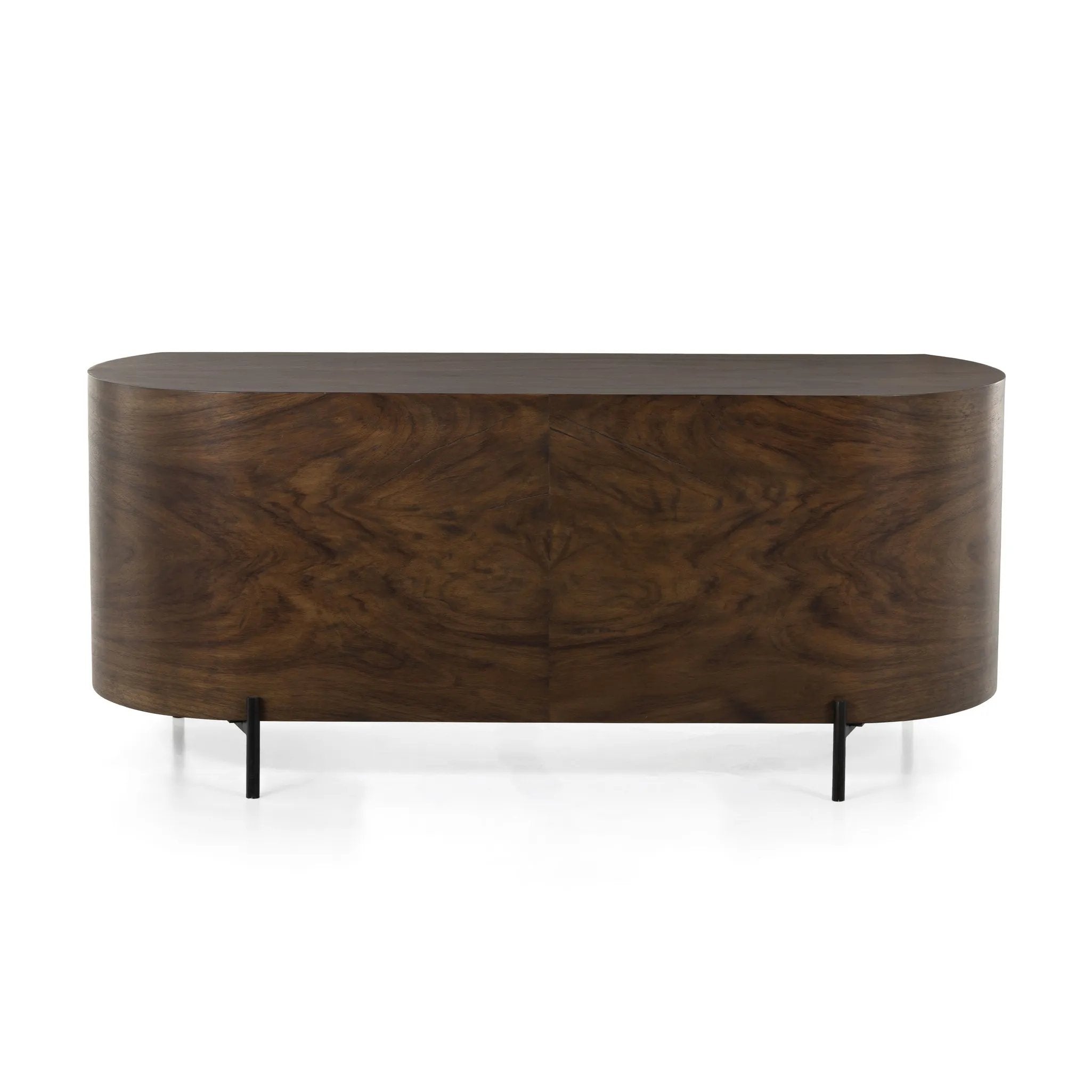 Featuring Lunas Caramel Guanacaste Executive Desk by Four Hands at Amethyst Home. With soft, fluid shaping, caramel-colored Guanacaste forms a beautifully sculpted silhouette, with natural high and lowlights coursing the entirety of this unique executive desk. Dual push-latch doors plus interior shelving offer ample storage space, while a fully finished f. Amethyst Home provides interior design, new home construction design consulting, vintage area rugs, and lighting in the Los Angeles metro area.