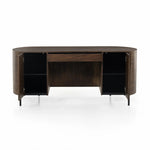 Featuring Lunas Caramel Guanacaste Executive Desk by Four Hands at Amethyst Home. With soft, fluid shaping, caramel-colored Guanacaste forms a beautifully sculpted silhouette, with natural high and lowlights coursing the entirety of this unique executive desk. Dual push-latch doors plus interior shelving offer ample storage space, while a fully finished fron. Amethyst Home provides interior design, new home construction design consulting, vintage area rugs, and lighting in the Portland metro area.