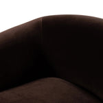 This updated take on the traditional tub chair pairs rich black top-grain leather with solid ash to shape a sculpted seat with exaggerated depth. Amethyst Home provides interior design, new home construction design consulting, vintage area rugs, and lighting in the Nashville metro area.