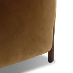 A fresh take on the traditional tub chair, with exaggerated depth for drama and comfort. Solid wood legs intersect upholstery for clean contrast and scale. This item has limited online distribution and may not be sold on websites without prior approval Amethyst Home provides interior design, new home construction design consulting, vintage area rugs, and lighting in the Monterey metro area.