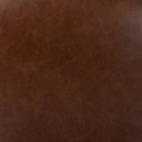 Both modern and traditional, toasted oak frames this high-back, armless dining chair. Finished with a rich brown top-grain leather, with hanging straps affixed to the back Amethyst Home provides interior design, new home construction design consulting, vintage area rugs, and lighting in the Portland metro area.