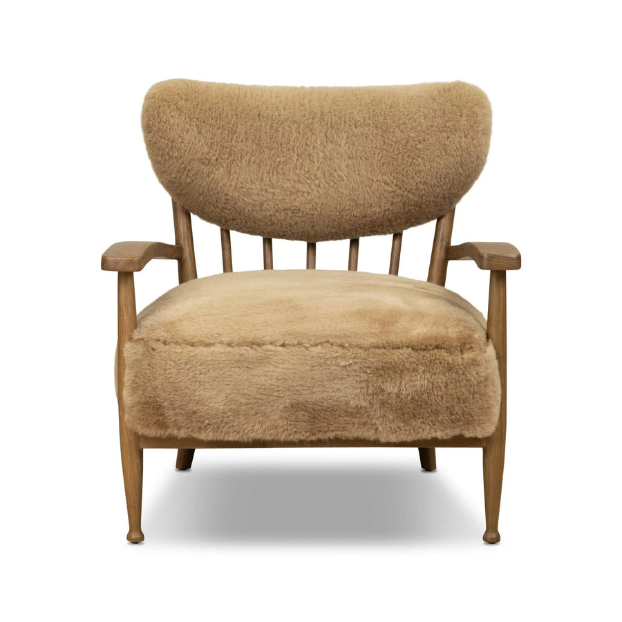 Marisol Desert Shearling Chair | shipping 09/25/2026