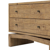 Bring organic character to your bedside with a two-drawer dresser of solid reclaimed pine. A rustic finish plays up natural knots and graining, for a beautifully rich look Amethyst Home provides interior design, new home construction design consulting, vintage area rugs, and lighting in the Park City metro area.