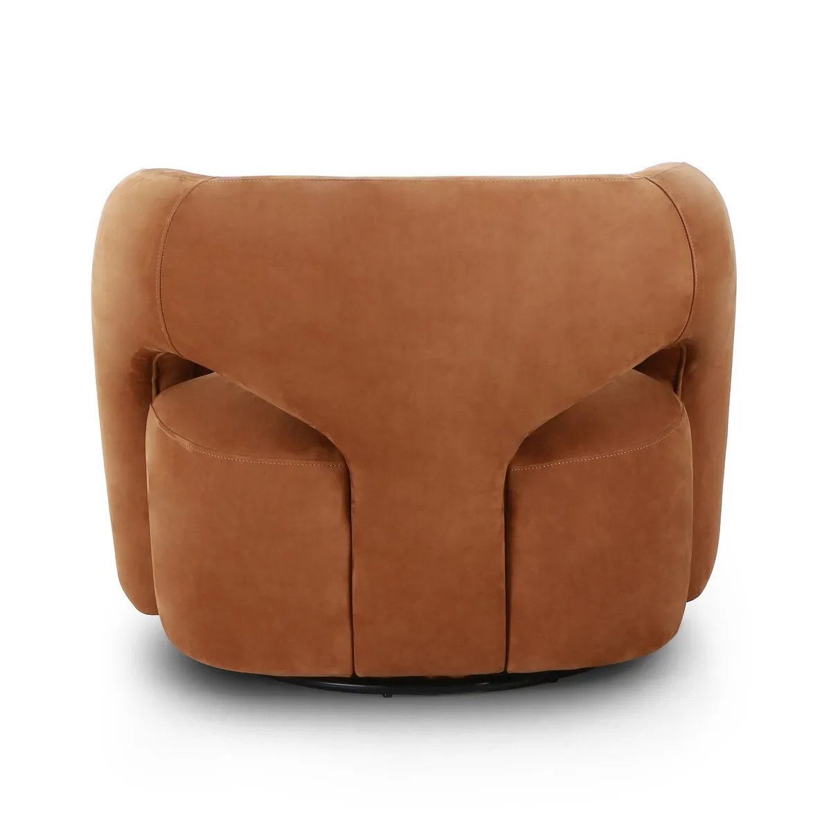 Featuring Mazie Nubuck Cognac Swivel Chair by Four Hands at Amethyst Home. Experience ultimate comfort and style with the Mazie Nubuck Cognac Swivel Chair. This sleek and modern chair features a swivel function for easy movement and convenience. Perfect for any room in your home, this chair is sure to elevate your seating experience. 
Overall Dimensions: 32.0. Amethyst Home provides interior design, new home construction design consulting, vintage area rugs, and lighting in the Seattle metro area.