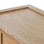 Featuring Millbrook Natural Light Oak Veneer Console Table by Four Hands at Amethyst Home. Inspired by a vintage general store counter, this console table features a heritage design with a modern twist. Thick oak legs with softened corners provide sturdy support, while oak knobs add a touch of classic charm. The inset tray top and varied drawer configuration of. Amethyst Home provides interior design, new home construction design consulting, vintage area rugs, and lighting in the Tampa metro area.