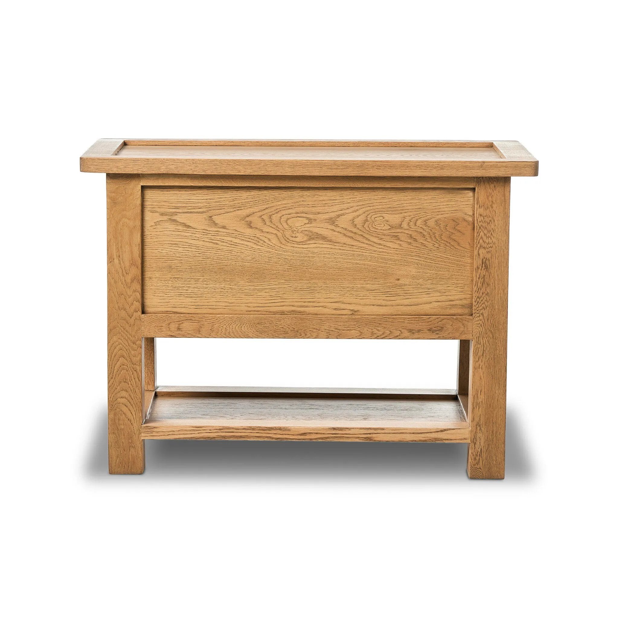 Featuring Millbrook Natural Light Oak Veneer Nightstand by Four Hands at Amethyst Home. Made from light, natural oak, the design of this two-drawer nightstand is inspired by a vintage general store counter. Softened corners and simple knob complete its heritage charm.Overall Dimensions: 38.00"w x 22.00"d x 27.00"hWeight : 90.08 lbsMaterials : Oak Veneer, Solid . Amethyst Home provides interior design, new home construction design consulting, vintage area rugs, and lighting in the Omaha metro area.