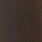 A tea house-inspired piece made from solid oak features natural cracks and graining and a warm cocoa finish Amethyst Home provides interior design, new home construction design consulting, vintage area rugs, and lighting in the San Diego metro area.