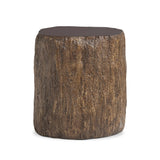 Bring nature inside with a drum-style end table of solid concrete that's been textured to resemble a tree trunk. A smooth, high-polish top balances a heavily textured bottom, and is perfectly sized to keep your favorite book or drink within reach Amethyst Home provides interior design, new home construction design consulting, vintage area rugs, and lighting in the Des Moines metro area.