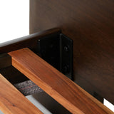 Featuring Nigel Rustic Brown Acacia Bed by Four Hands at Amethyst Home. Faux live edges elevate this slab-inspired bed made of rustic brown acacia. Rounded edges and inset legs soften an elongated silhouette. Platform-style base. Not compatible with adjustable frames.KingOverall Dimensions: 93.00"w x 88.00"d x 46.00"hWeight: 406.75 lbsQueenOverall Dimensions: . Amethyst Home provides interior design, new home construction design consulting, vintage area rugs, and lighting in the Dallas metro area.