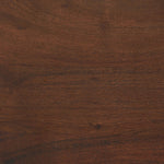 Featuring Nigel Rustic Brown Acacia Nightstand by Four Hands at Amethyst Home. A faux live edge lends natural character to the waterfall frame, its mitered corners enhancing the seamless silhouette. Soft volumes and thick proportions exude a sense of permanence, while chamfered drawer pulls add refined functionality. The warm wood tones celebrate acacia's r. Amethyst Home provides interior design, new home construction design consulting, vintage area rugs, and lighting in the Calabasas metro area.