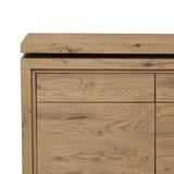Customization and functionality fuse in a rotating desk of aged smoked oak. With plenty of storage space by way of drawers and cabinetry, a unique L shape and 360-degree mobility offer several orientation options, to comfortably suit a wide range of spaces Amethyst Home provides interior design, new home construction design consulting, vintage area rugs, and lighting in the Austin metro area.