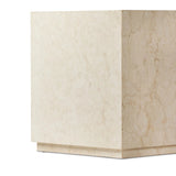 Featuring Oakland Cream Marble Square Outdoor End Table by Four Hands at Amethyst Home. Crafted from high-quality cream marble, the Oakland Square Outdoor End Table adds a touch of elegance to any outdoor space. With its sturdy construction and timeless design, this end table is perfect for holding drinks, books, and other essentials while you relax and enj. Amethyst Home provides interior design, new home construction design consulting, vintage area rugs, and lighting in the Park City metro area.