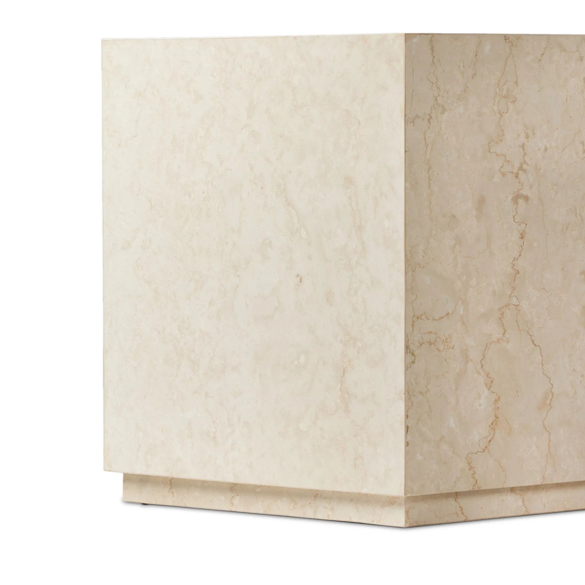 Featuring Oakland Cream Marble Square Outdoor End Table by Four Hands at Amethyst Home. Crafted from high-quality cream marble, the Oakland Square Outdoor End Table adds a touch of elegance to any outdoor space. With its sturdy construction and timeless design, this end table is perfect for holding drinks, books, and other essentials while you relax and enj. Amethyst Home provides interior design, new home construction design consulting, vintage area rugs, and lighting in the Park City metro area.