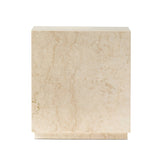 Featuring Oakland Cream Marble Square Outdoor End Table by Four Hands at Amethyst Home. Crafted from high-quality cream marble, the Oakland Square Outdoor End Table adds a touch of elegance to any outdoor space. With its sturdy construction and timeless design, this end table is perfect for holding drinks, books, and other essentials while you relax an. Amethyst Home provides interior design, new home construction design consulting, vintage area rugs, and lighting in the Salt Lake City metro area.