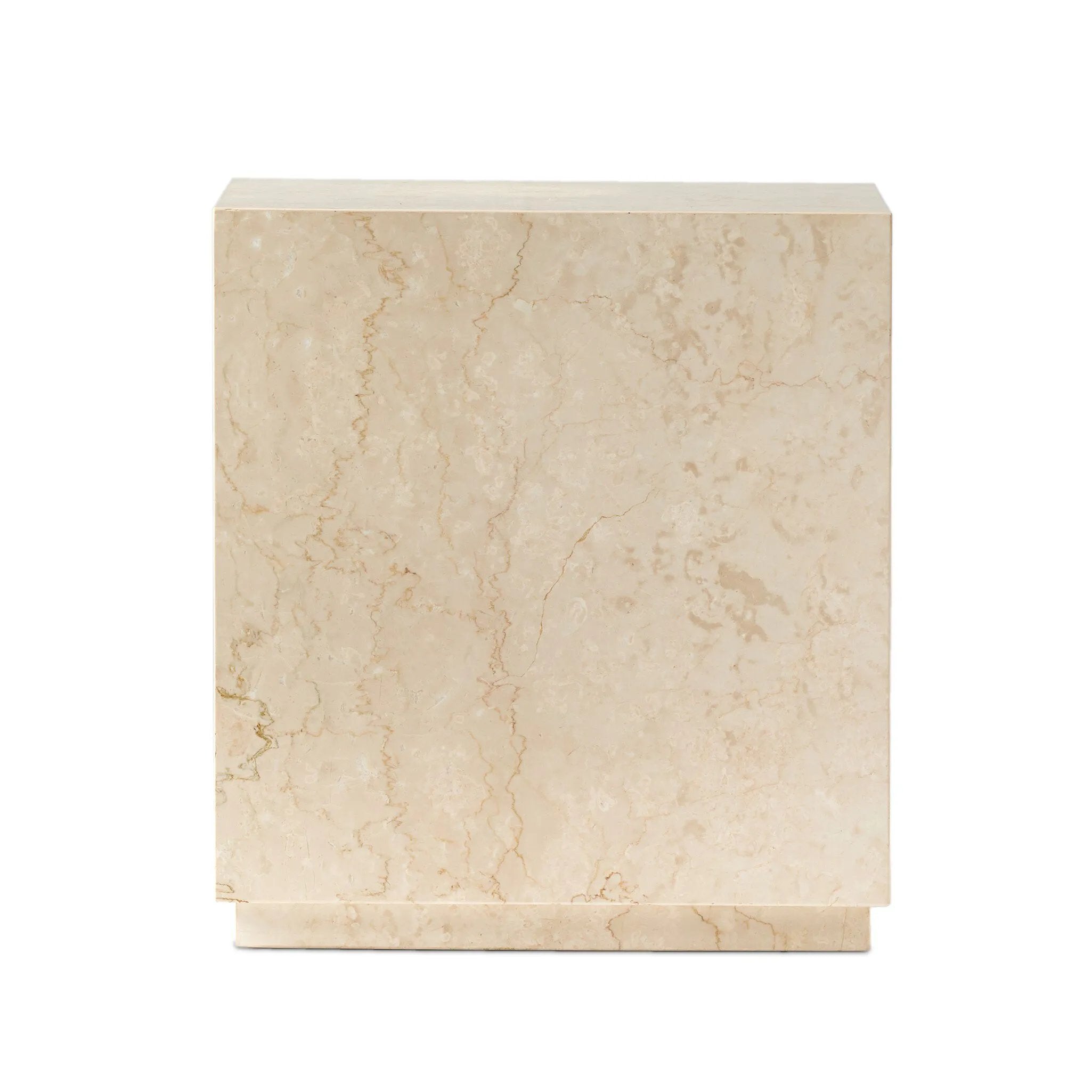 Featuring Oakland Cream Marble Square Outdoor End Table by Four Hands at Amethyst Home. Crafted from high-quality cream marble, the Oakland Square Outdoor End Table adds a touch of elegance to any outdoor space. With its sturdy construction and timeless design, this end table is perfect for holding drinks, books, and other essentials while you relax an. Amethyst Home provides interior design, new home construction design consulting, vintage area rugs, and lighting in the Salt Lake City metro area.