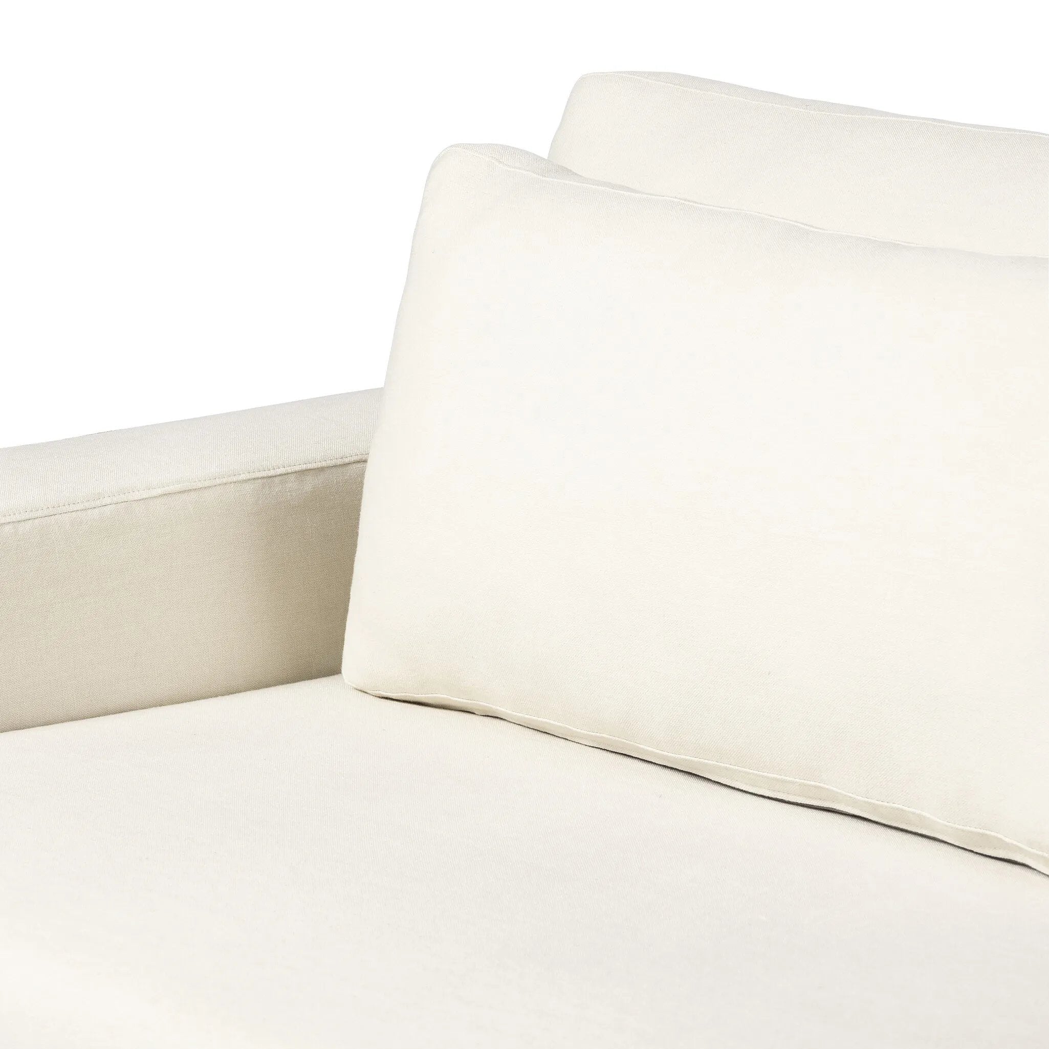 Featuring Ostend Bombay Flax Outdoor Slipcover Sofa by Four Hands at Amethyst Home. Enhance your outdoor space with the luxurious comfort of the Ostend Bombay Flax Outdoor Slipcover Sofa. Made with durable materials, this sofa is perfect for any weather conditions. Elevate your relaxation with the perfect addition to your patio or deck.
Overall Dimensions: . Amethyst Home provides interior design, new home construction design consulting, vintage area rugs, and lighting in the Charlotte metro area.