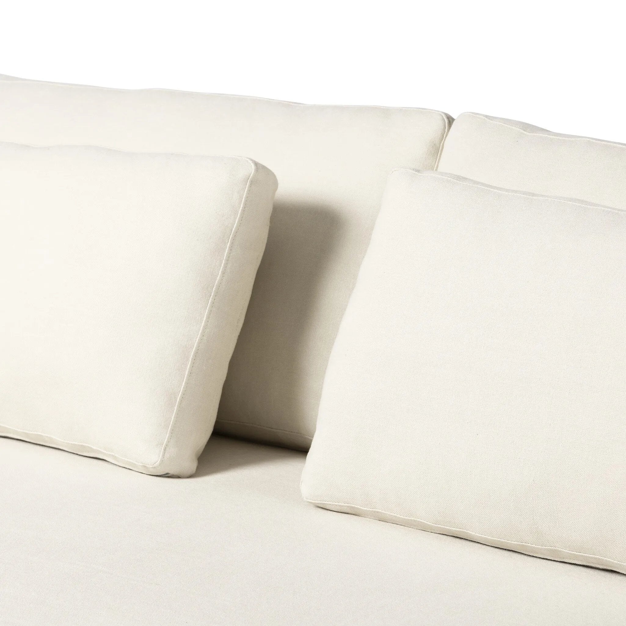 Featuring Ostend Bombay Flax Outdoor Slipcover Sofa by Four Hands at Amethyst Home. Enhance your outdoor space with the luxurious comfort of the Ostend Bombay Flax Outdoor Slipcover Sofa. Made with durable materials, this sofa is perfect for any weather conditions. Elevate your relaxation with the perfect addition to your patio or deck.
Overall Dimensions: . Amethyst Home provides interior design, new home construction design consulting, vintage area rugs, and lighting in the Park City metro area.
